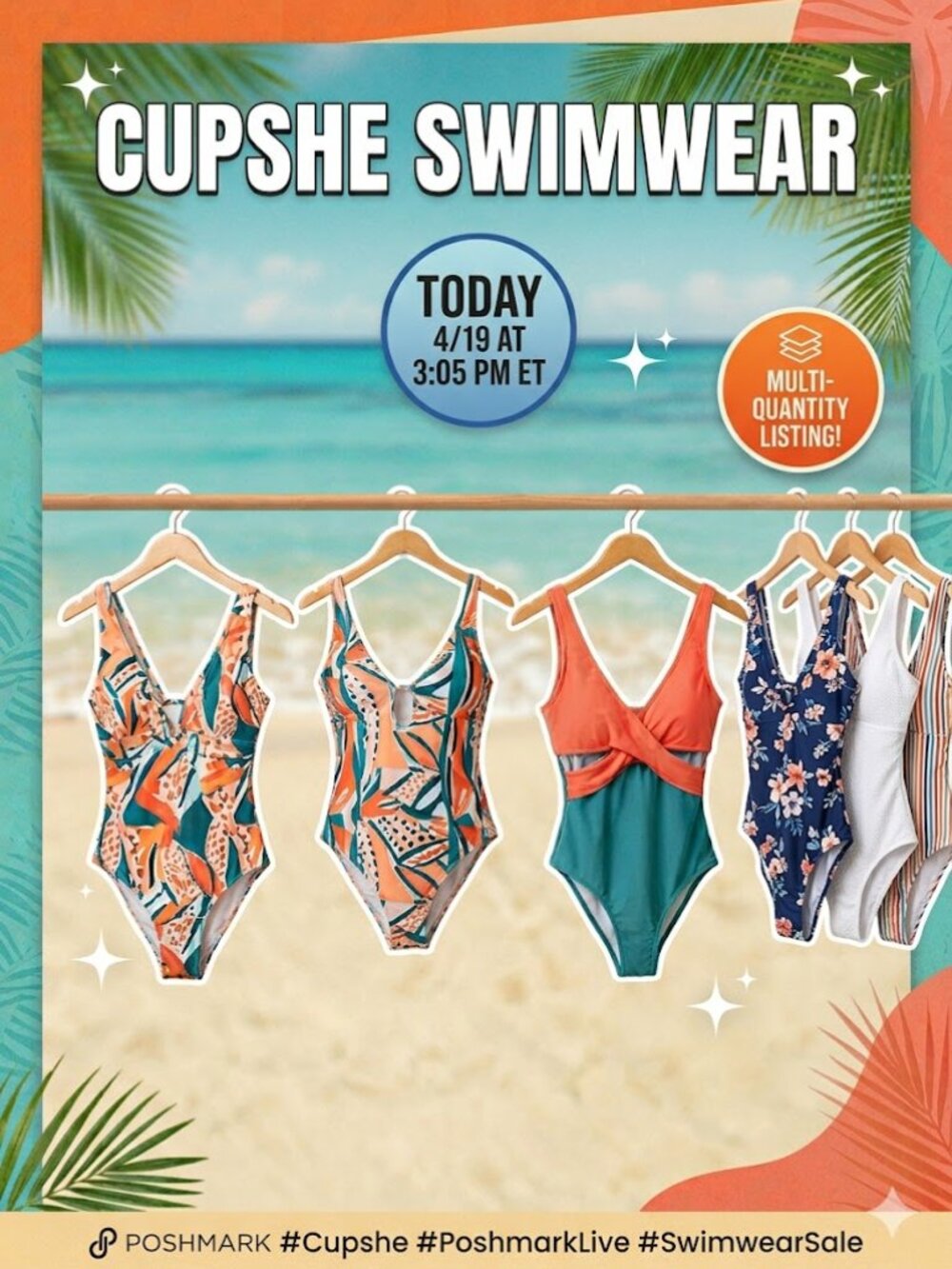 BETHS BASICS IS LIVE:  4/19 AT 3:05‎ EST (CUPSHE SWIMWEAR ITEM LISTING)